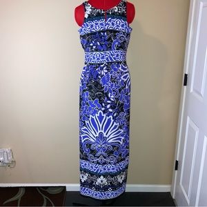 Lavender/Black/White Dress